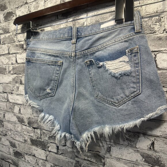 EUC Cello Distressed Denim Shorts 2' Inseam Size Small - Picture 9 of 15